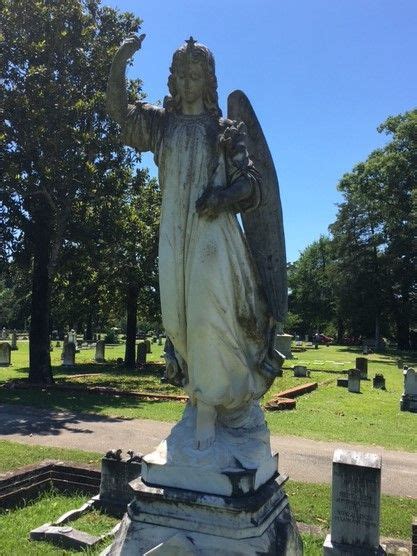 One Of Many Angel Monuments At Oakwood Cemetery In Jefferson Texas