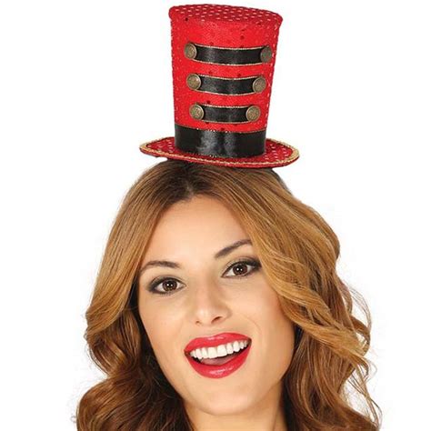 Mini Ringmaster Top Hat On Headband Circus Fancy Dress Circus Fancy
