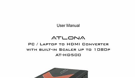 atlona at hd4 si40sr user manual
