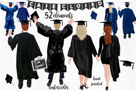 Graduation Clipart Graphic By Lecoqdesign · Creative Fabrica