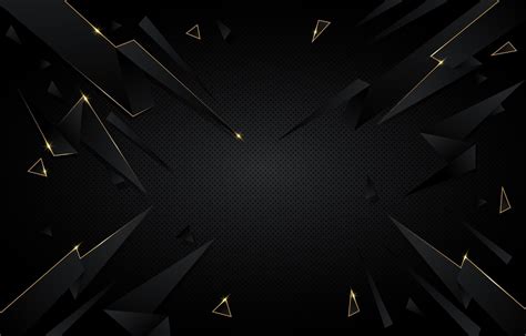 Abstract Black And Gold Polygonal Background 1845998 Vector Art At Vecteezy