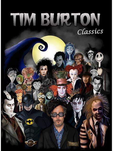 The Poster For Tim Burtons Classic Movie