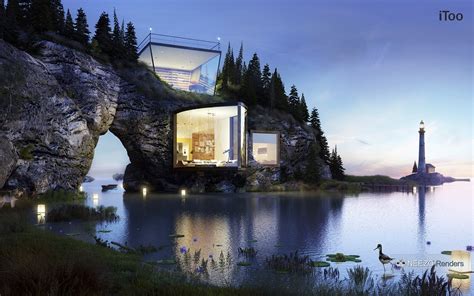 Gallery Cliff House By Neezo Renders
