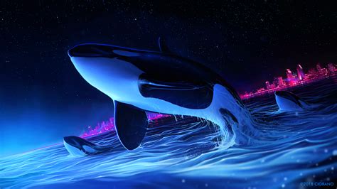 All of the killer wallpapers bellow have a minimum hd resolution (or 1920x1080 for the tech guys) and are easily downloadable by clicking the image and saving it. 1920x1080 Dolphin Night Orca Whale Digital Art Laptop Full ...