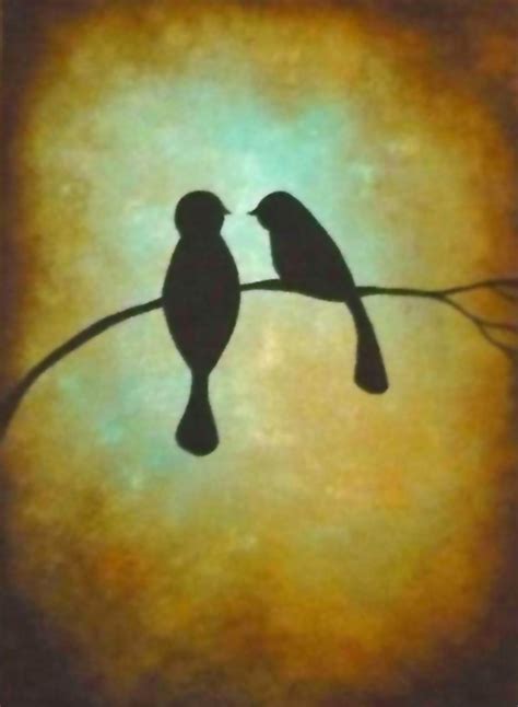 Love Birds Bird Art Art Prints Black Bird