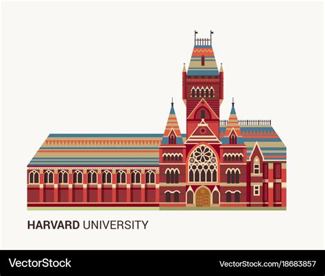 Harvard University Icon Royalty Free Vector Image