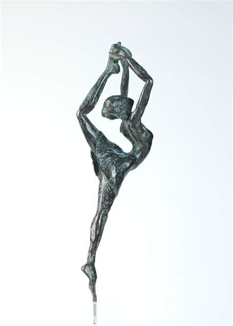 Yann Guillon Danseuse Rassemblée Female Dancer Bronze Sculpture