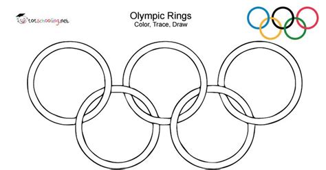 Freeolympic Rings Coloring Tracingpdf Olympic Ring Colors Olympic