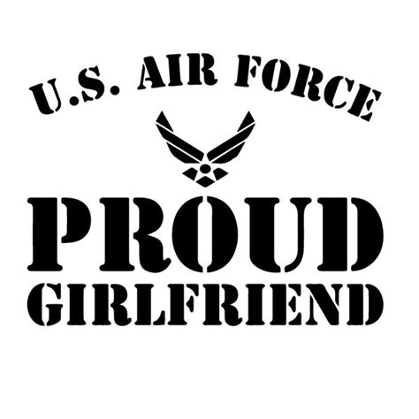 Us Air Force Proud Girlfriend Decal Sticker Decalfly