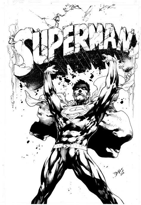 Cover Superman 28 Ink By Ed Benes By Ed Benes Studiodeviantart