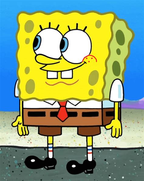 Modern Spongebob With The Classic Cheek Style Rspongebob