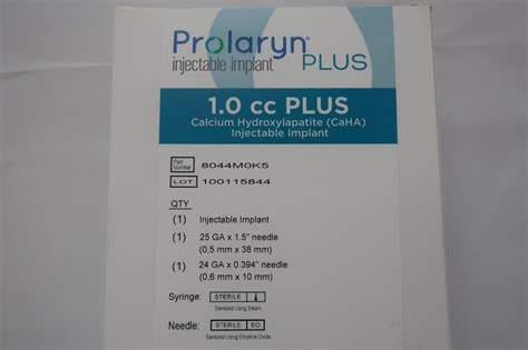 New Merz 8044m0k5 Prolaryn Plus 10cc Plus Calcium Hydroxylapatite
