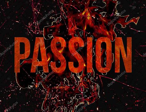 Passion Typography Grunge Style Illustration Design — Stock Photo
