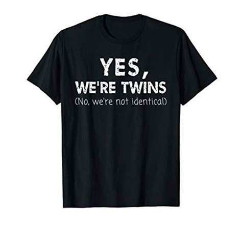 Twin Matching Brother Sister Twins Siblings Fraternal T Shirt Wantitall