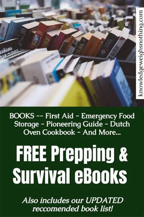 100 Free Prepping And Survival Ebooks Plus Our Updated Recommended Book
