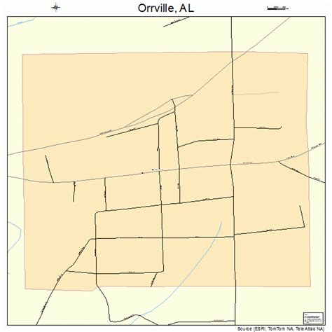 Orrville Alabama Street Map 0157240