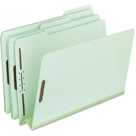 Pendaflex Pressboard Folders With Fastener Green 25 Box Quantity