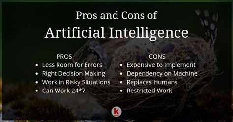 Pros And Cons Of Artificial Intelligence
