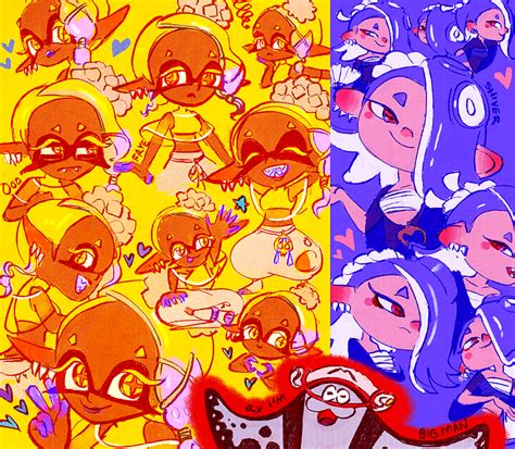 Splatoon 3 Frye Shiver And Big Man Deepcut Doodles Timelapse Leonie S Art Blog