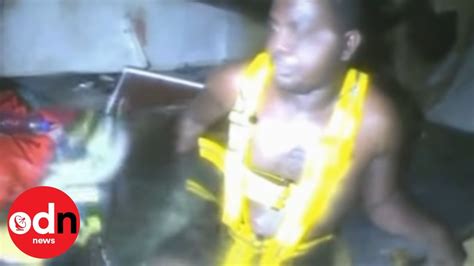 Footage Of Miracle Sea Rescue Man Survives For Three Days Trapped In