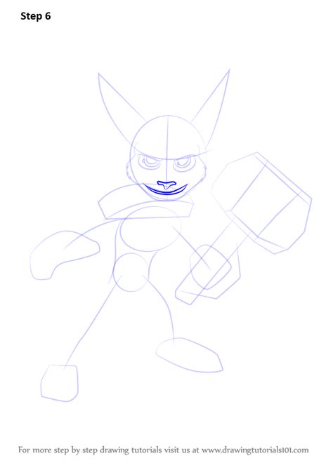 How To Draw Ratchet From Ratchet And Clank Ratchet And Clank Step By