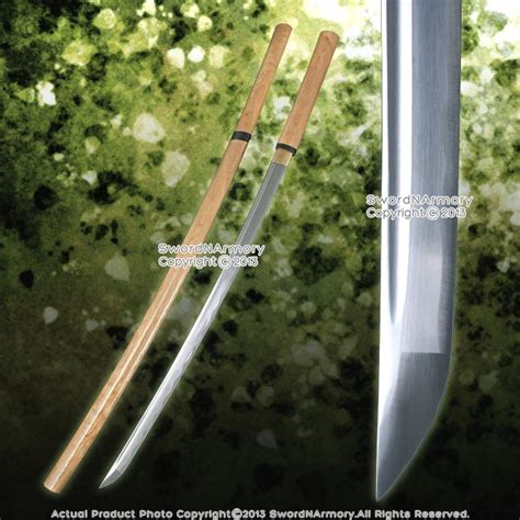 This Is The Handmade Natural Wood Shirasaya Samurai Katana Sword The