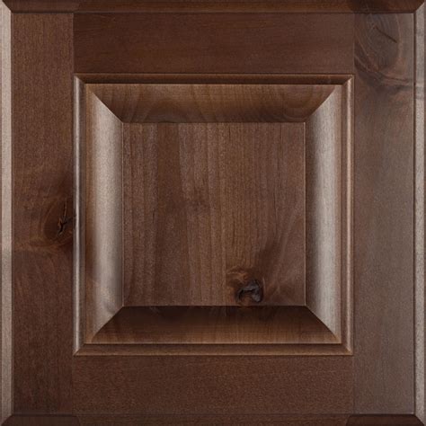 This knotty alder two panel traditional style kitchen cabinet door provides a great look to your kitchen cabinet or vanity. 5-Piece Raised Panel in Knotty Alder Barbado - Burrows Cabinets - central Texas builder-direct ...