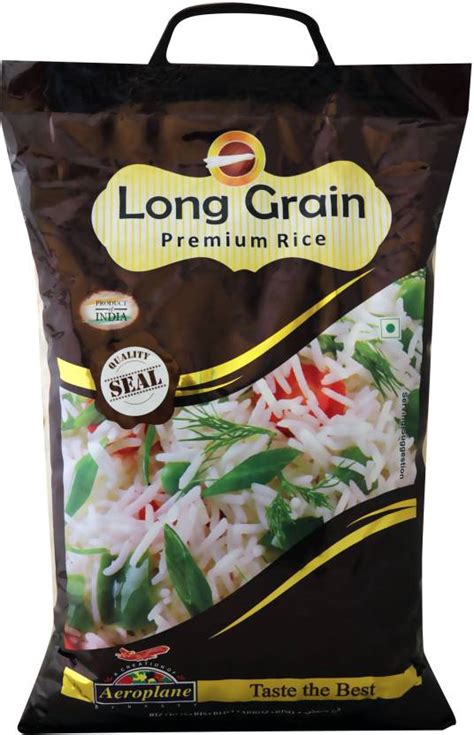 Rice is a staple food in many indian households. AEROPLANE Premium Basmati Rice (Long Grain) Price in India ...