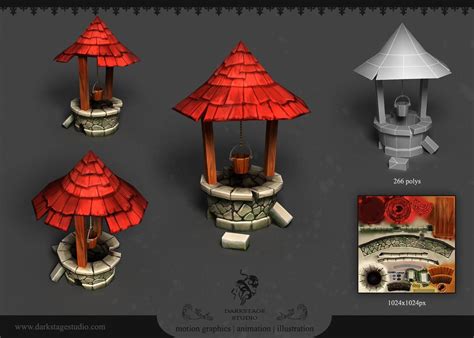 Well 3d Game Prop By Yairmor On Deviantart Game Art Hand Painted