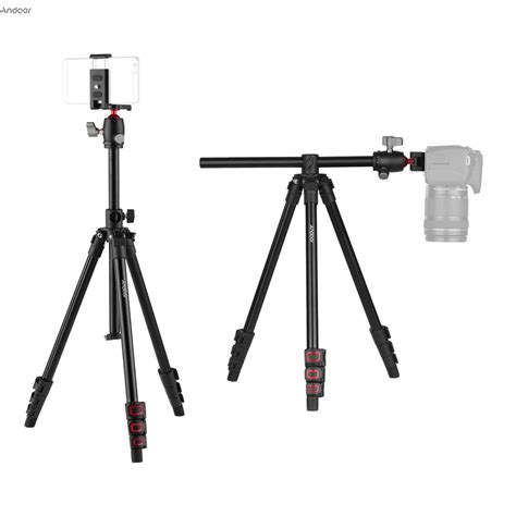 Andoer Q160h Portable Camera Tripod Horizontal Mount Professional Travel Tripod With 360