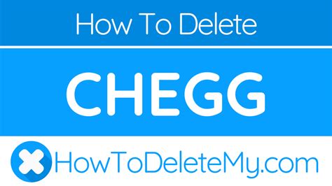 Call your credit card company and explain it to them they are still charging you after you cancelled your account. How to delete or cancel Chegg - HowToDeleteMy