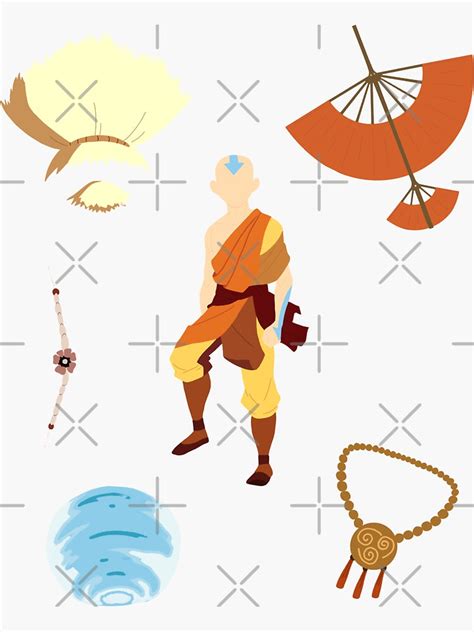 Aang Sticker Pack Sticker By Malice7222 Redbubble