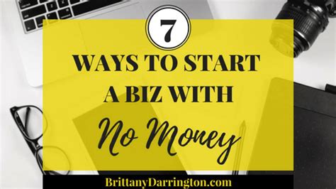 7 ways to start a biz with no money
