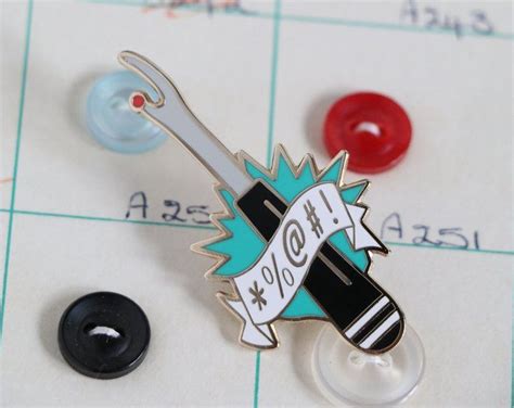 Sewing Patterns And Funny Enamel Pins By Ricracsews On Etsy Pin Game