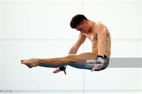 Matty Lee Of City Of Leeds Diving Club Competes In The Mens Platform