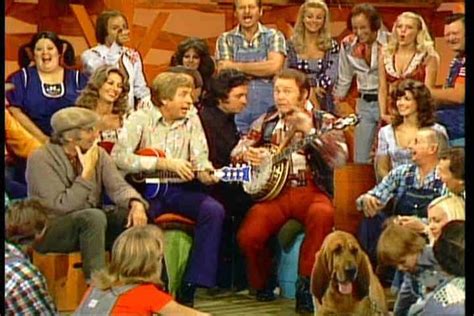 Buck Owens Johnny Cash And Roy Clark On Heehaw 1975 Hee Haw Show