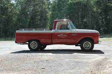 Find Used 1965 F100 Red And White 390 Auto Power Steering Original