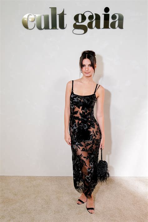 Emily Ratajkowski Wore Sheer Dress To New York Fashion Week Party—see