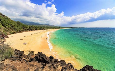 Beach In Maui Hawaii 4k Ultra Papel De Parede Hd Plano De Fundo