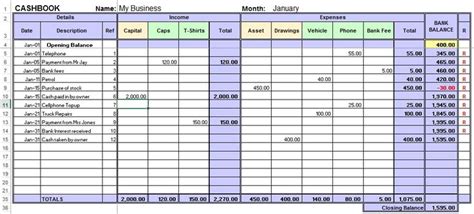 Free download of my 10 favorite free budget templates, spreadsheets, and planners. Excel Cash Book for Easy Bookkeeping | Bookkeeping ...
