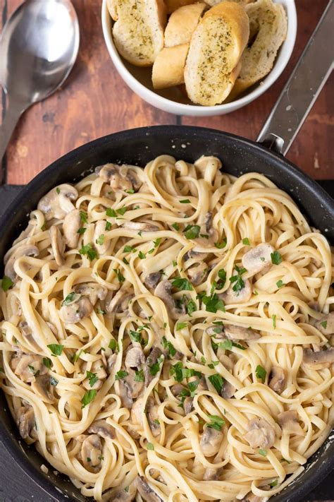 A classic favorite, a user (3) shares a recipe that allows us to enjoy this pasta without a ton of fat. Low Fat Garlic Mushroom Pasta - Neils Healthy Meals