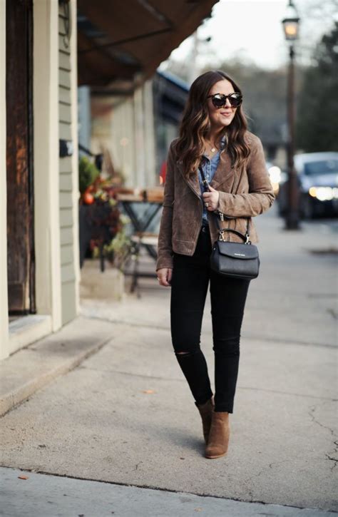 Taupe Is A Magic Color Corilynn Leather Jacket Outfits Taupe