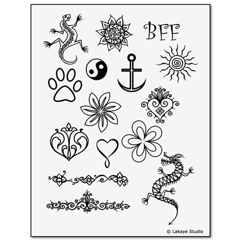 Tattoo stencils can be used in a couple of different ways. Kids' Henna Body Painting Kit | Children's Tattoo Designs
