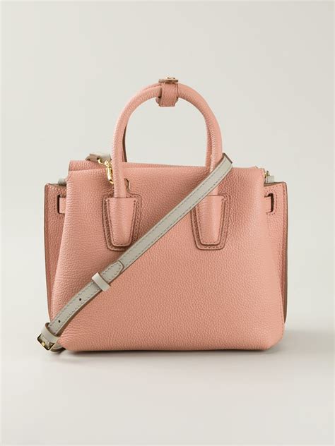 Lyst Mcm Milla Tote In Pink