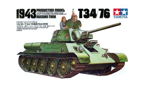 Russian T3476 1943 Tank Kit Tamiya 35059 Plastic Model Kit 135