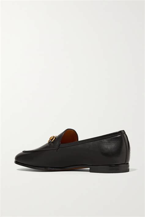 Gucci Jordaan Horsebit Detailed Leather Loafers Net A Porter