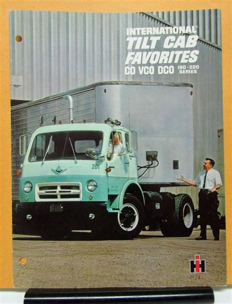 1967 International Harvester Truck Model Co Vco Dco Sales Brochure