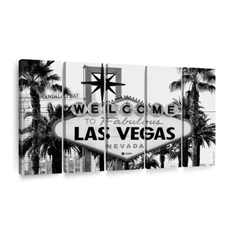 Welcome To Fabulous Las Vegas Bw Wall Art Photography By Philippe