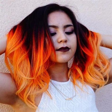 50 Fiery Red Ombre Hair Ideas Redhaircolor In 2020 Red Ombre Hair