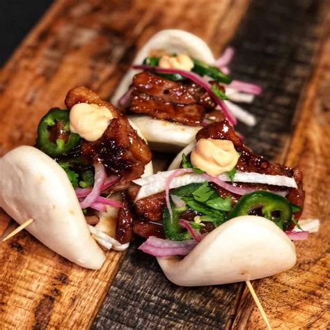 pork belly bao buns asian cooking fusion